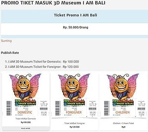 Tiket IAM Bali 3D